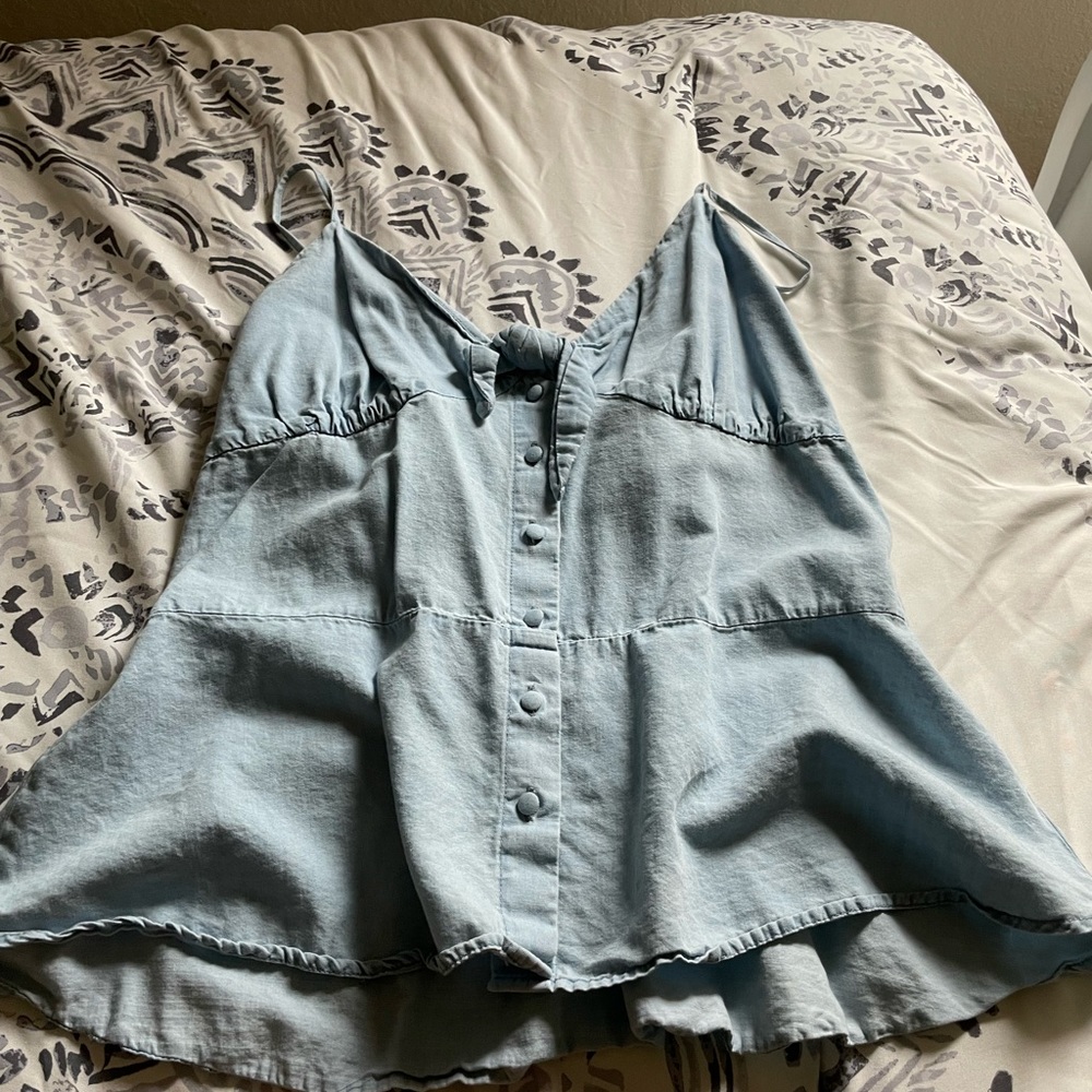 Denim top for summer/fall!